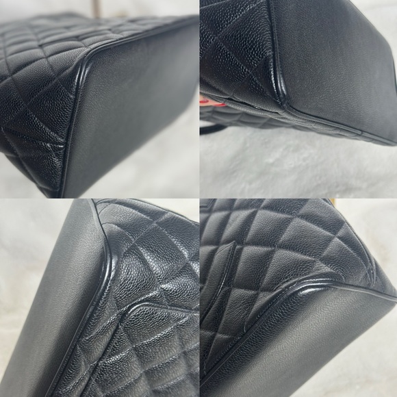 CHANEL CC Black Medallion Caviar Leather Tote - Picture 6 of 17